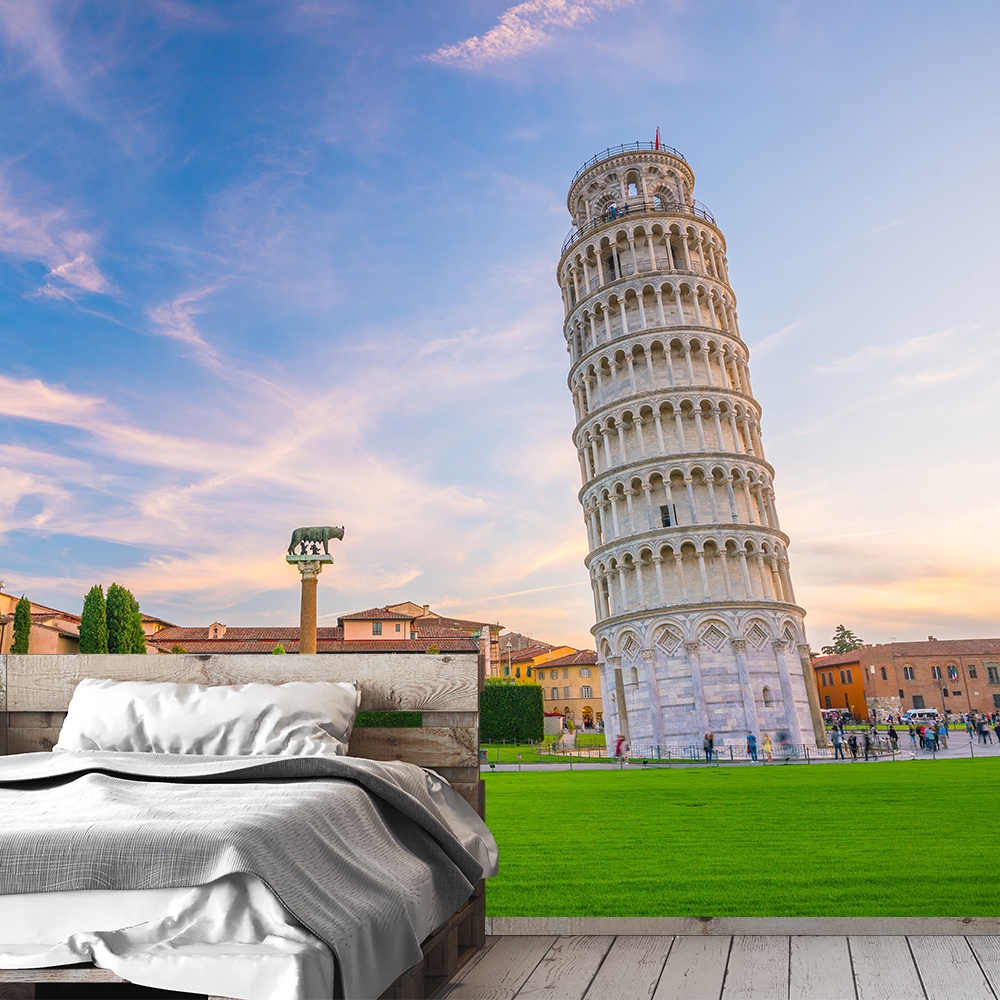 Papel de Parede Viagem Itália Torre de Pisa Sala Painel - 358pc