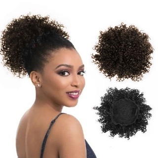 Aplique Coque Cacheado Afro Puff - Fibra Orgânica