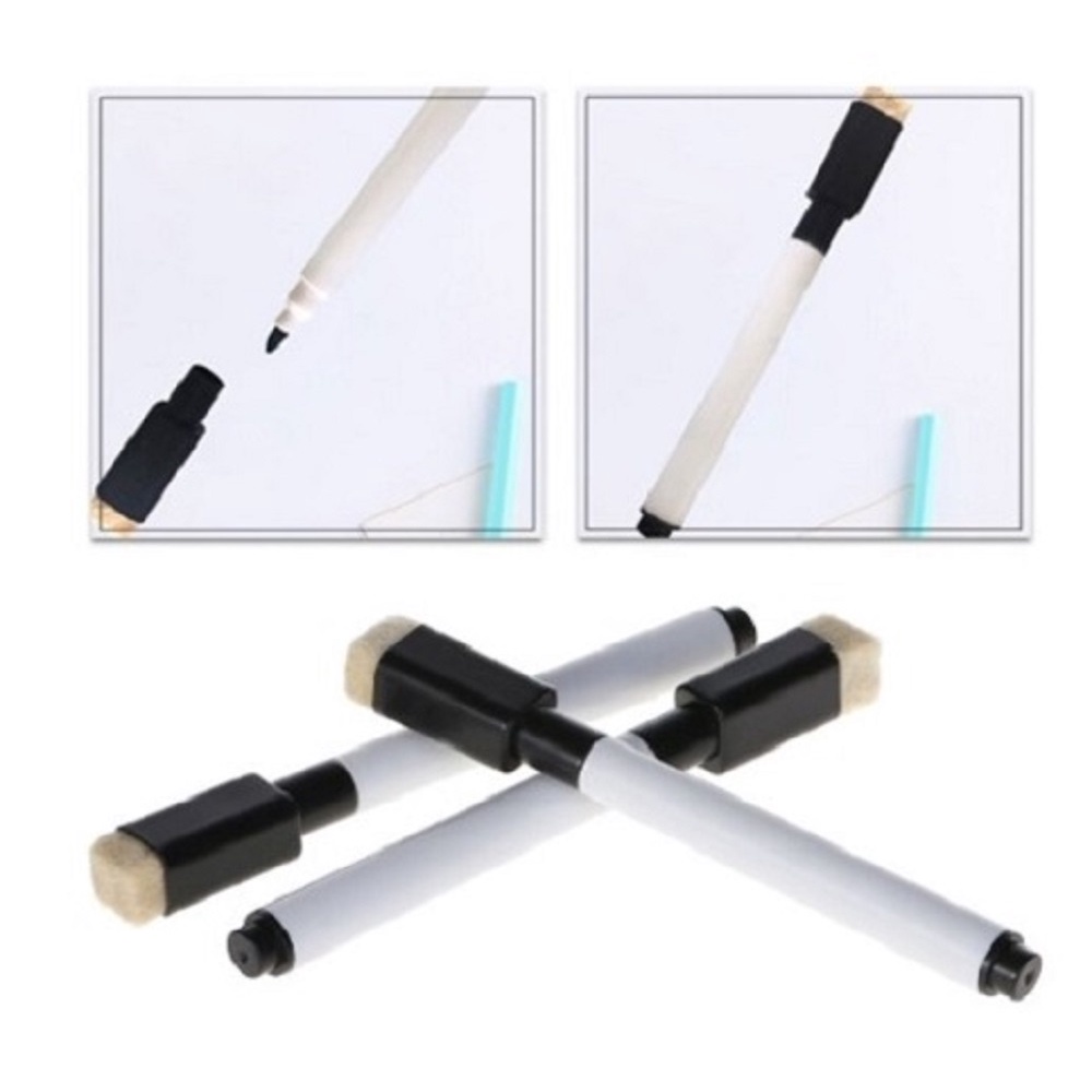 1 Caneta Preta Para Quadro Branco Com Apagador