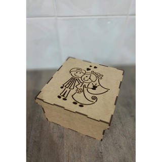 kit 4 caixas para lembrancinhas para padrinhos 15x15x10 personalizadas. em Oferta na Shopee