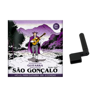 Kit Encordoamento 009 Super Leve para Guitarra + Encordoador em Oferta na Shopee