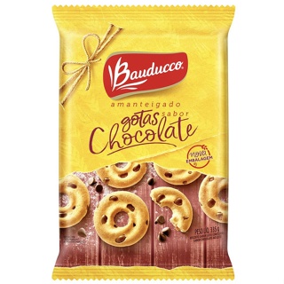 Biscoito Amanteigado Sabor Leite com Gotas Chocolate Bauducco - 335g em Oferta na Shopee