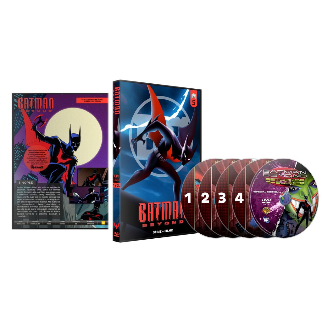 Dvd Batman Do Futuro Série Completa + Filme Dual Áudio