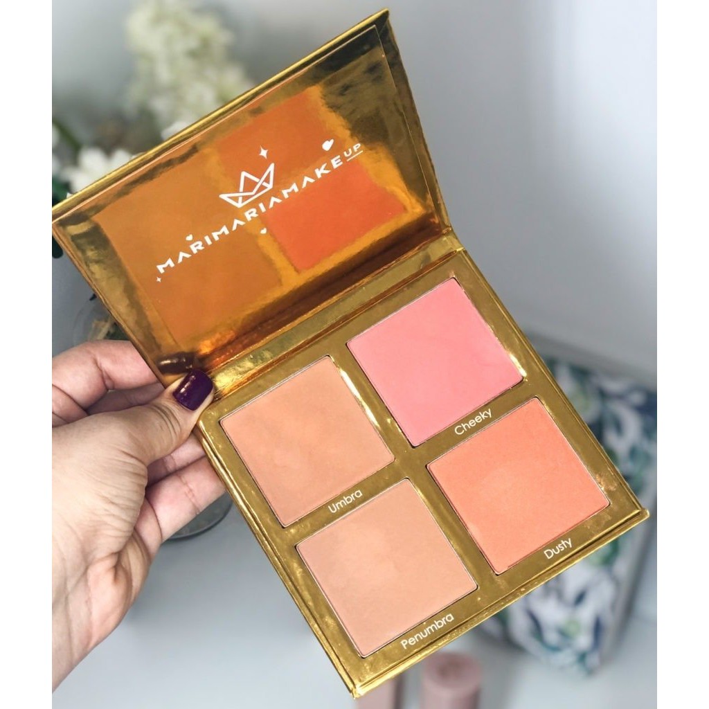 Paleta De Blush E Contorno Sun Kissed Mari Maria Shopee Brasil