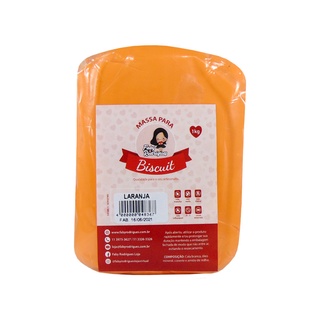 Massa de Biscuit Laranja de 1 kg - Faby Rodrigues