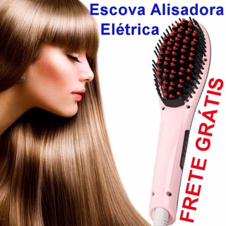 Escova Elétrica Magica Chapinha Alisadora Cabelo Hair 230°c