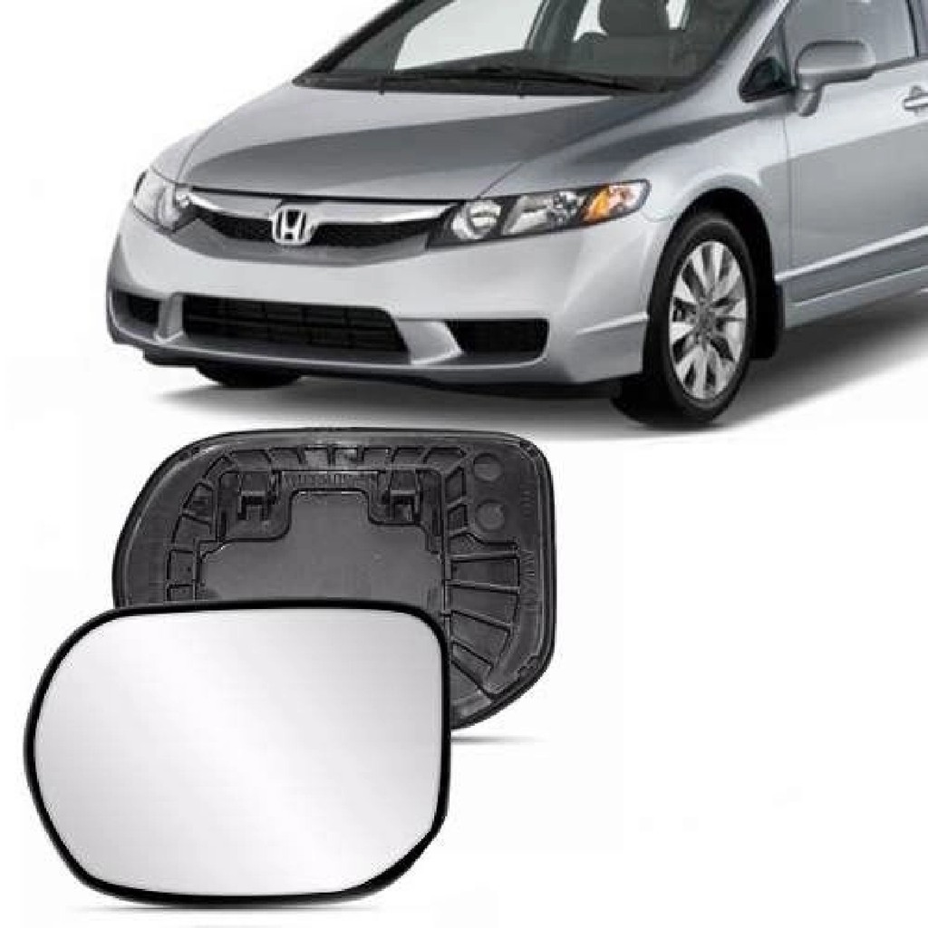Lente E Base Retrovisor Honda New Civic 2007 2008 2009 2010 2011  Esquerdo (ORIGINAL)