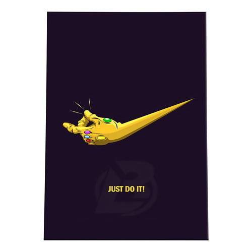 Placa Decorativa Thanos Nike Just It Mdf Shopee Brasil