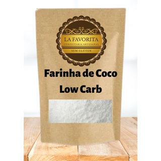 Farinha de Coco Branca - 250g ou 500g Sem Glúten - Low Carb - de Alta Qualidade