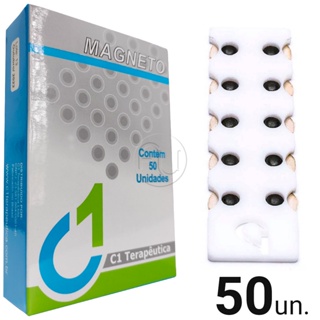 Magnetoterapia 50 un Imã Magneto Acupuntura 250 Gauss C/ Adesivo em Oferta na Shopee