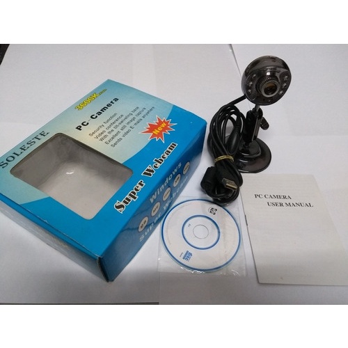Webcam Soleste 3600k Pixels Windows 98 Xp Vista com Microfone funcionando usado