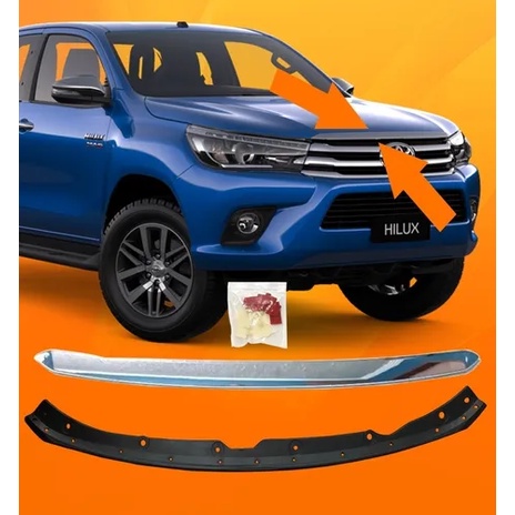 Friso Moldura Capo Toyota Hilux 16 17 2018 2020 Mod Original