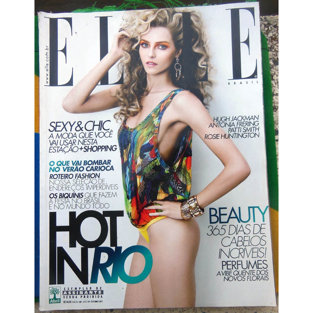Revista Elle Brasil 281 Valentina Zalayeva Hugh Jackmann - Outubro 2011