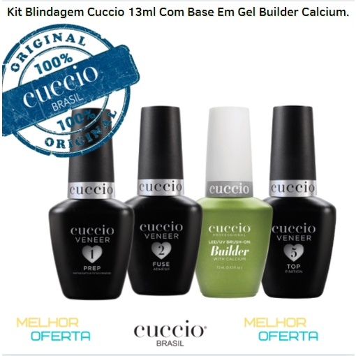 Kit Blindagem com a Base Calcium (VERDE) 13ml - Cuccio