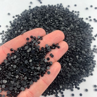 Strass vidro 4mm PRETO 100un por pacote, pedrarias para unhas, Joias decoradas