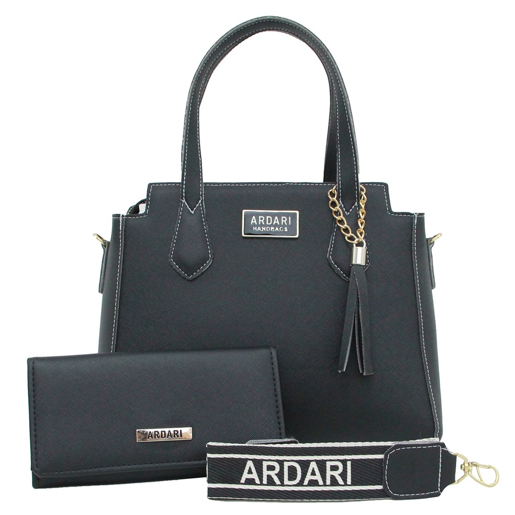 Kit bolsa feminina de balada alça de ombro e transversal + carteira porta cartão e documento lançamento Ardari