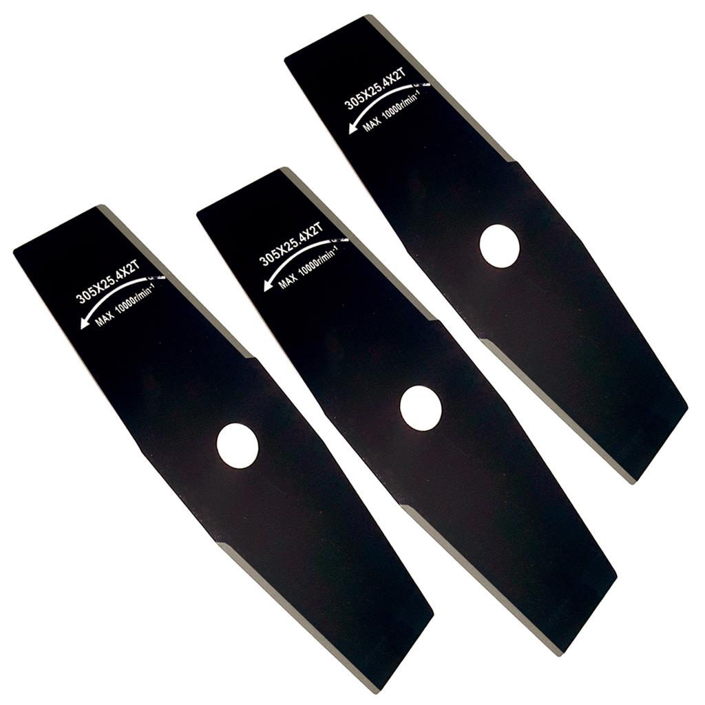 3 Laminas Facao Rocadeira 305mm X 2.0mm X 25.4mm Furo 1 Pol