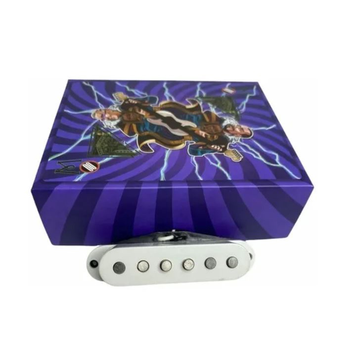 Captador Malagoli Custom Alnico Branco Braço Guitarra Blues Jazz