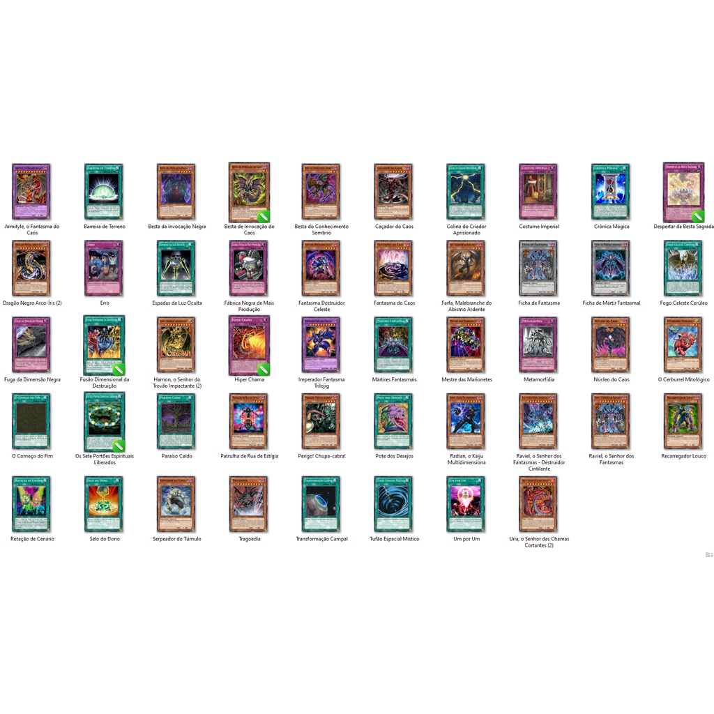 Cartas Yugioh - Deck Bestas Sagradas Deck Inicial 48 cartas ORICA TCG Yu-Gi-Oh