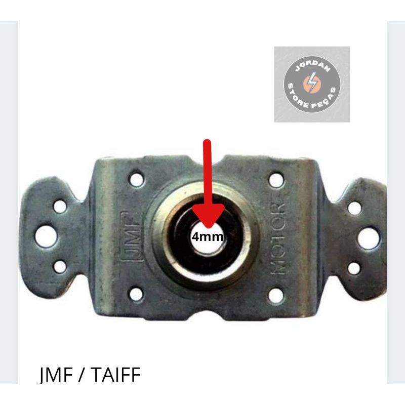 Mancal Rolamento para motor de secador Taiff eixo 4mm JMF Original