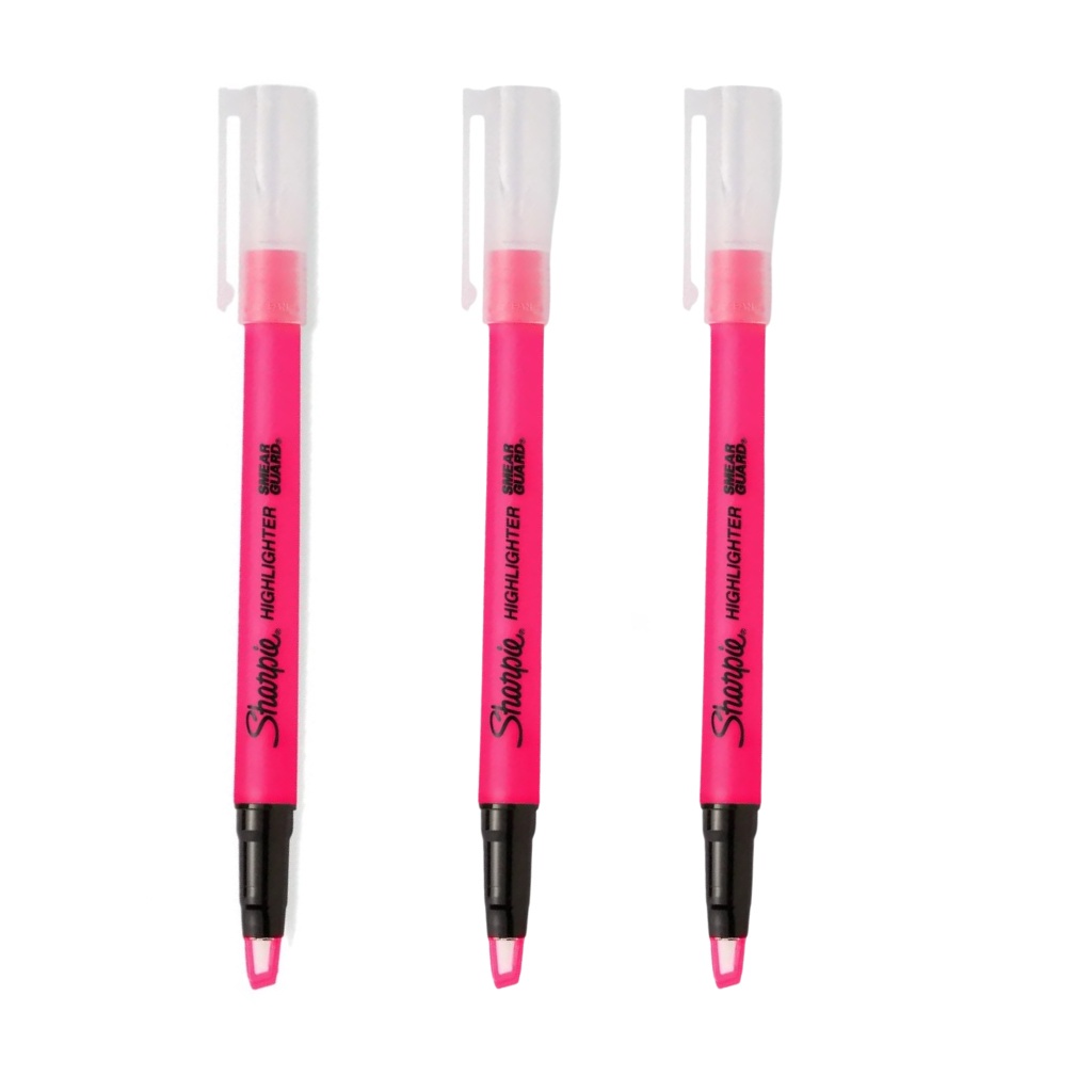 Marca Texto Clear View Rosa Sharpie - 3 Und | Shopee Brasil