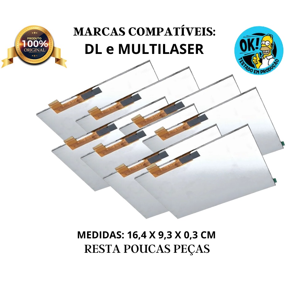 Display Lcd Original Universal Para Tablet Dl E Multilaser Shopee Brasil