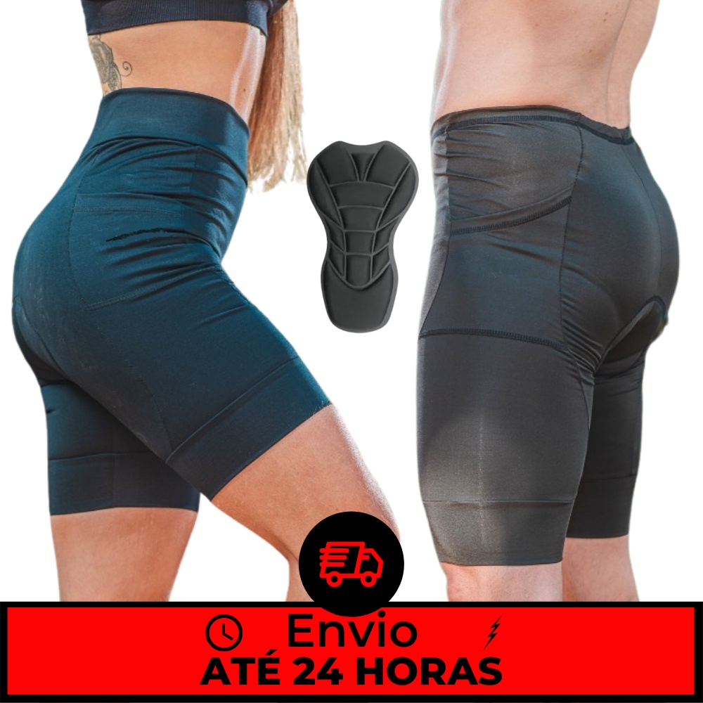 Short Bermuda Ciclismo Forro Espuma Roupa Bike MTB Ciclista Profissional