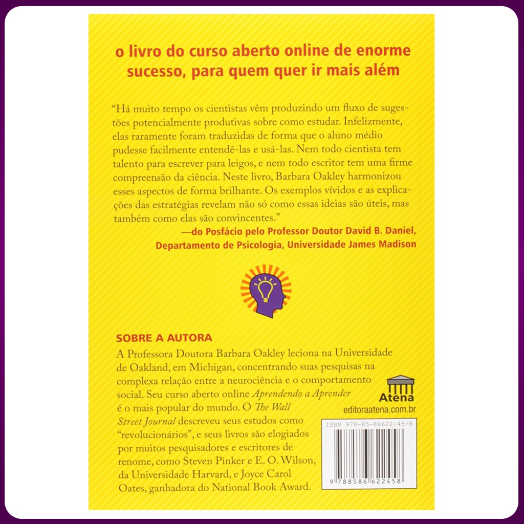 Livro - Aprendendo A Aprender - Barbara Oakley (Novo e Lacrado) | Shopee  Brasil