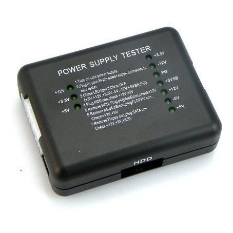 1x Teste Ac Fonte Atx Testador 12v 5v Analógico