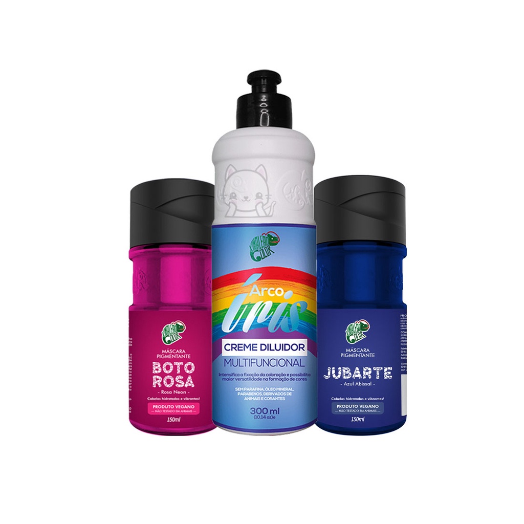 Kit Boto Rosa + Jubarte + Diluidor 300ml - Kamaleão Color