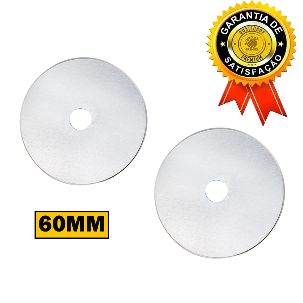 02 Refil Discos Lamina do Cortador Circular Patchwork 60mm