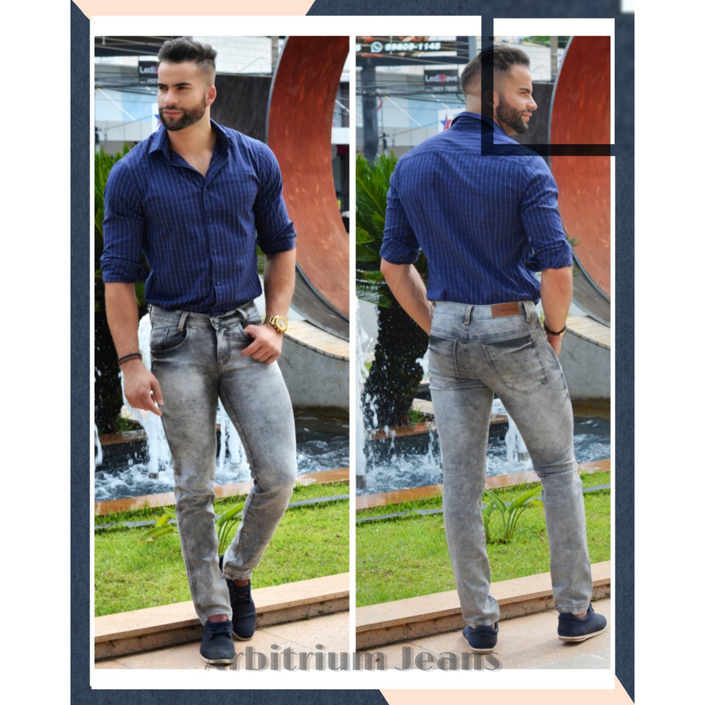 calça jeans masculina barata para trabalho