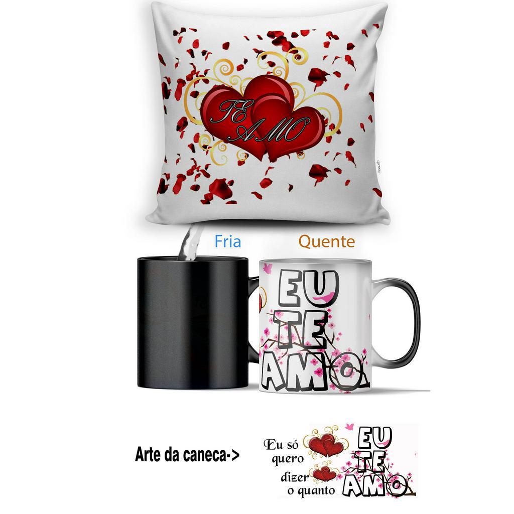 Almofada 40X40 + Caneca Magica Mundo Dos Namorados #3