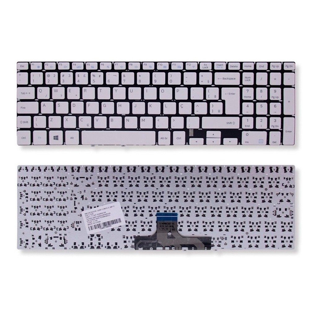 Teclado Samsung Essentials E30 Np350xaa-kf4br Branco Abnt2