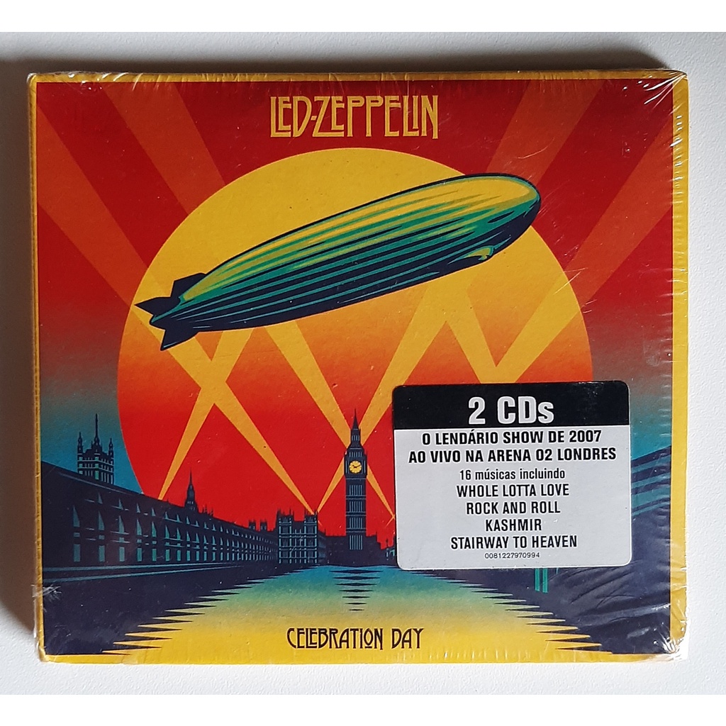 CD Led-Zeppelin - Celebration Day Duplo - Lacrado