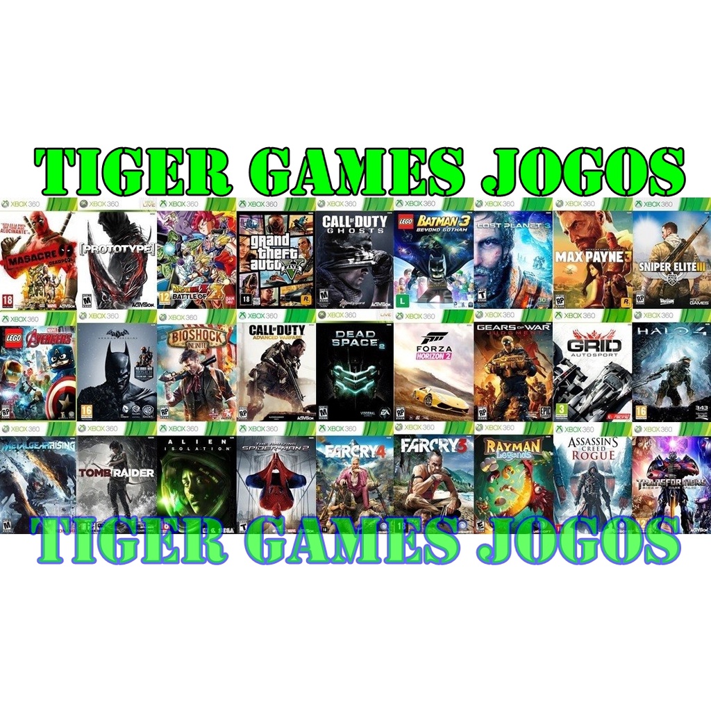 Combo 28 Jogos Para Xbox 360 Mídia Digital - Escorrega o Preço
