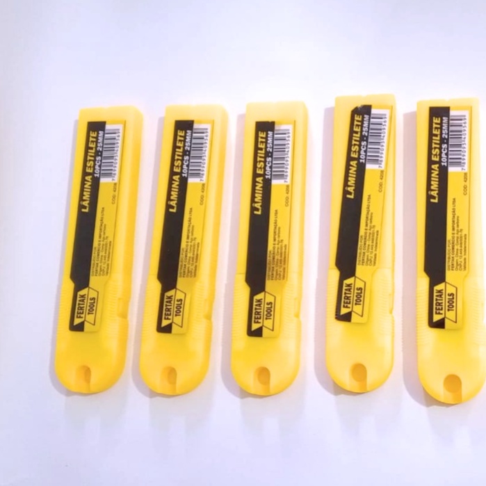 Kit De Lâmina Para Estilete Com 50 Peças De 25MM Fertak