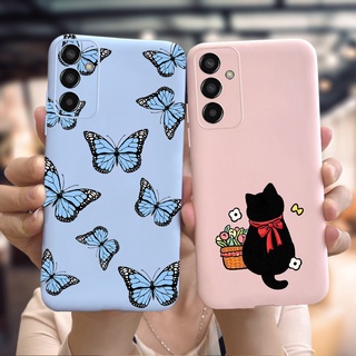 Fofo Desenho Borboleta Capinha De Gato Samsung Galaxy A13 M13 4G 2022 Capa Traseira De Silicone Macio A135F M135F