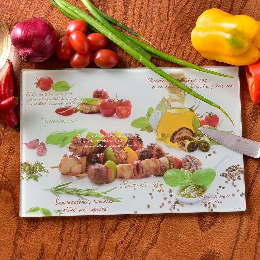 Tábua de Corte para carnes, legumes VIDRO GRANDE VIDRO TEMPERADO 20x40 em Oferta na Shopee