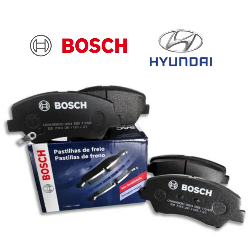 Jogo Pastilha Freio Dianteira Hb20 1.0 2012 2013 2014 2015 2016 2017 2018 2019 Original Bosch em Oferta na Shopee
