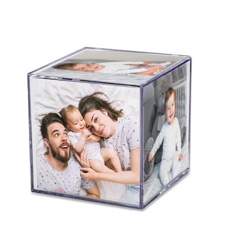 6 Porta Retrato Cubo P/Foto Sem Base 6,5 Cm  Ref:9733
