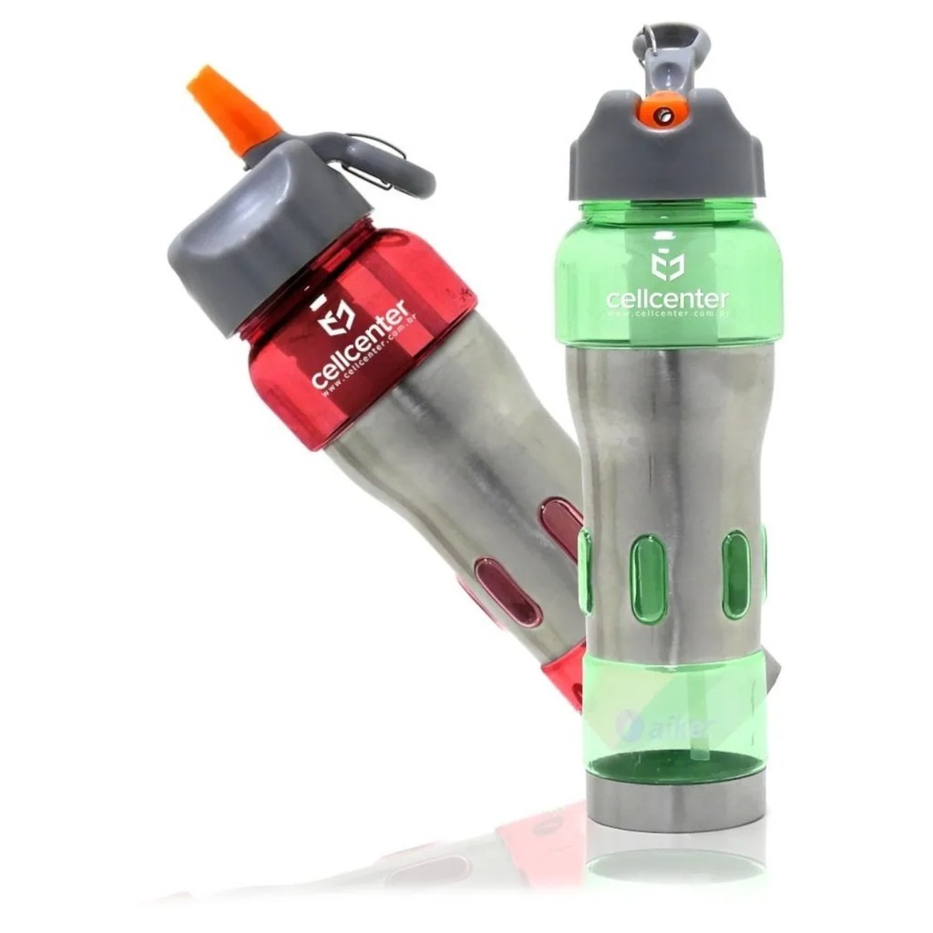 Garrafa De Água Esportiva Aiker 600ml Tubo P/ Gelo Ak7002 | Shopee Brasil