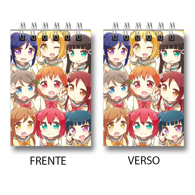 Bloco de Notas Anime LOVE LIVE!