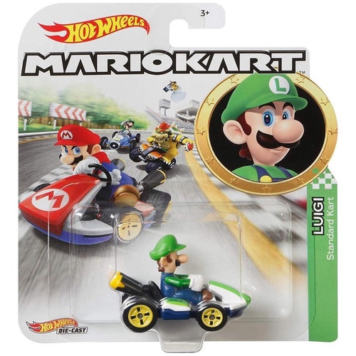 Hot Wheels Mario Kart Luigi Standard Kart GLP37