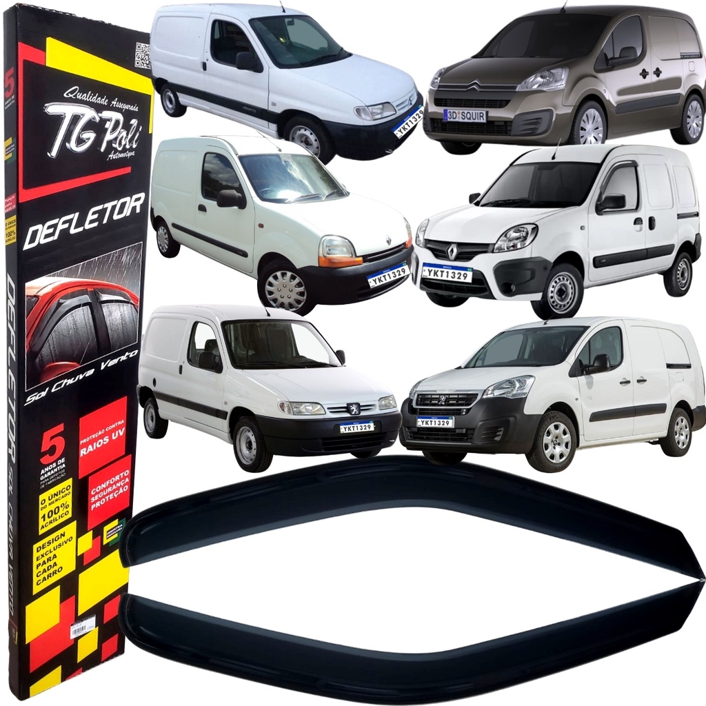 Calha De Chuva Defletor Tg Poli Berlingo Kangoo Partner 2000 2001 2002 2003 2004 2005 2006 2007 2008 2009 2010 2011 2012 2013 2014 2015 2016 2017 2018