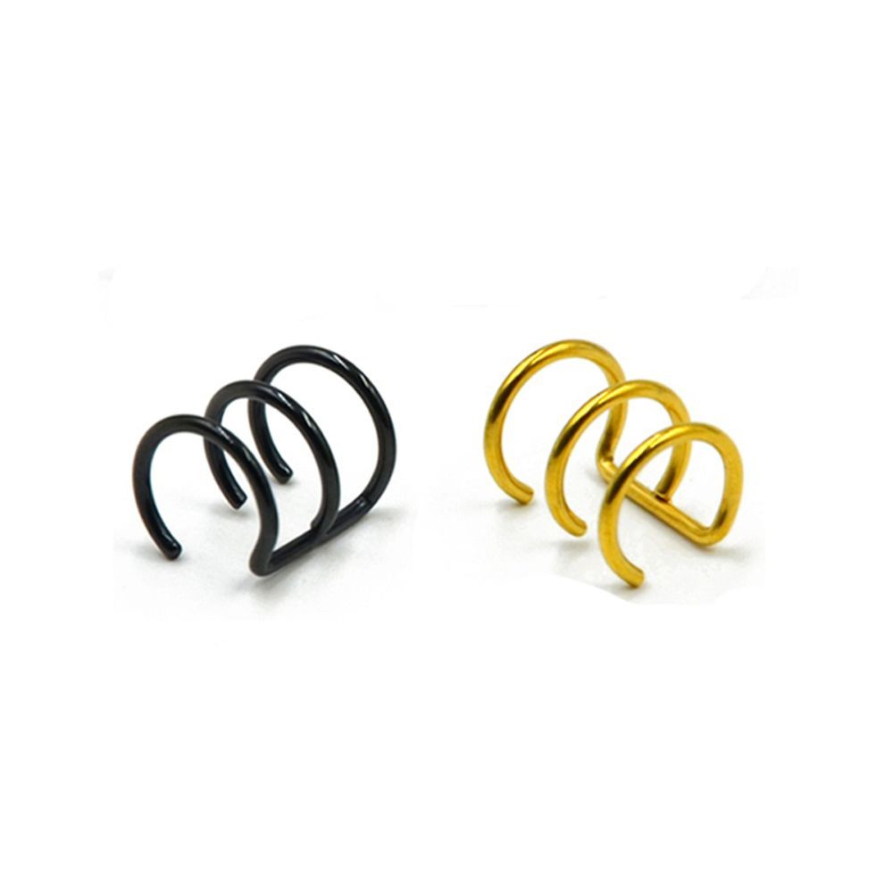 Piercing Triplo de Encaixe Pressão- 1 Peça - Não é o Par. em Oferta na Shopee