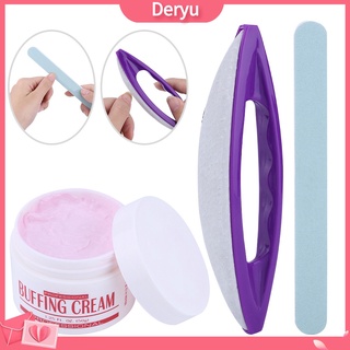 (Deryu) Conjunto / 3 Pçs Kit De Polimento / Cera / Esponja Para Polimento / Arte Em Unha em Oferta na Shopee