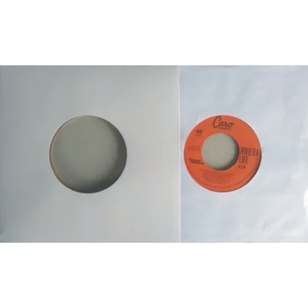 30 Capas pequenas Disco Vinil Compacto 7' -  + 30 plasticos internos  + 30 plasticos externos