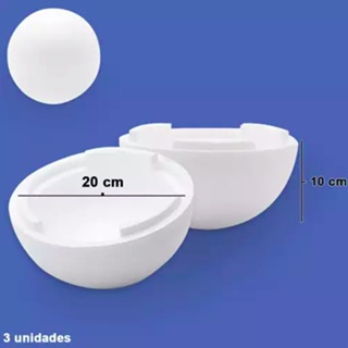 Bola De Isopor (eps) 200mm Pacote C/03 Bolinhas em Oferta na Shopee