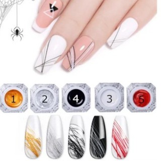 Spider Gel Teia De Aranha Unha Desenhos Estilo Elástico Lucky Clover